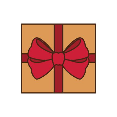 hediye kutusu izole simgesi