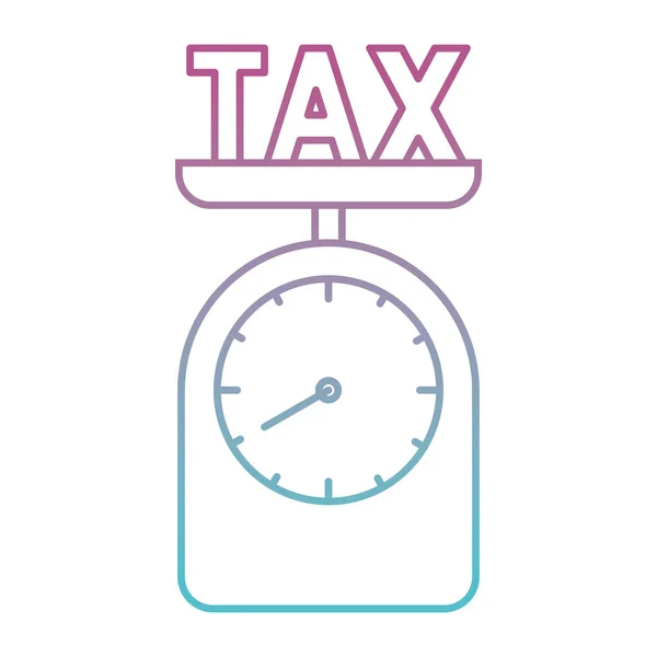Vergi simgesi ile ölçek — Stok Vektör