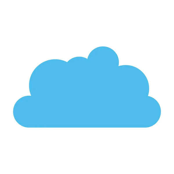 Ciel nuage icône isolée — Image vectorielle