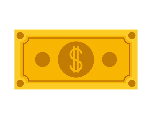 Bill dollar money icon — Stock Vector