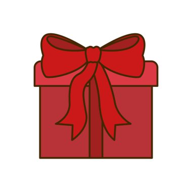 hediye kutusu izole simgesi
