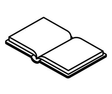 Kitaplar okul izometrik simgeler