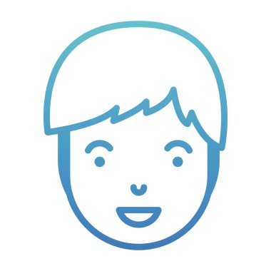 genç adam baş avatar karakter