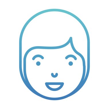 genç adam baş avatar karakter