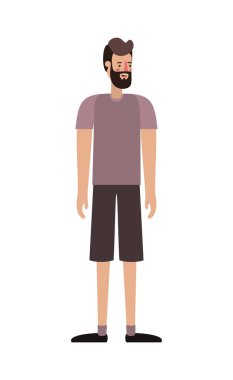 Sakallı genç adam Avatar karakteri