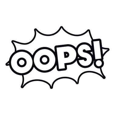 konuşma kabarcık izole kelime komik sembol