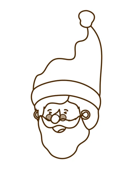 Cabeza santa claus avatar carácter — Vector de stock