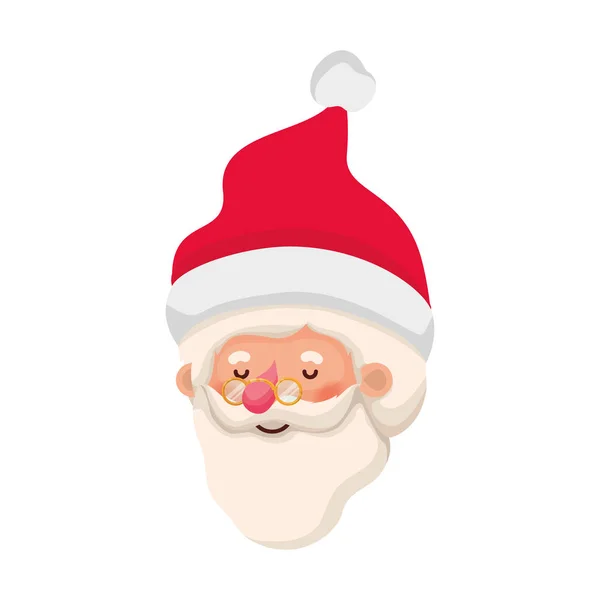 Huvud Santa Claus avatar karaktär — Stock vektor