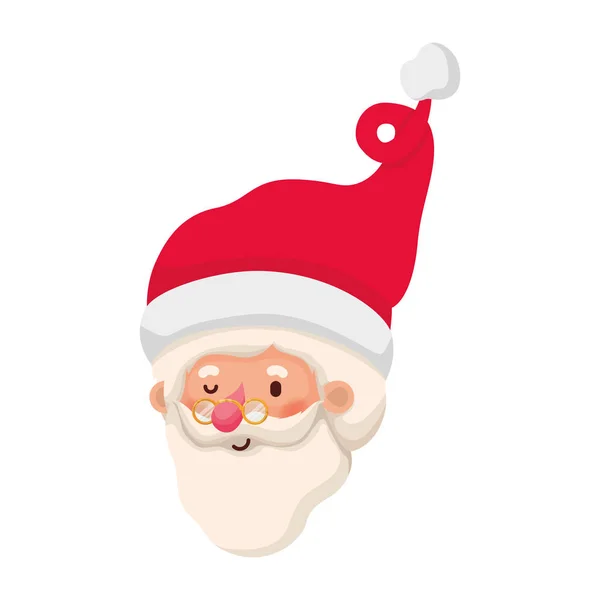 Baş Noel Baba avatar karakter — Stok Vektör