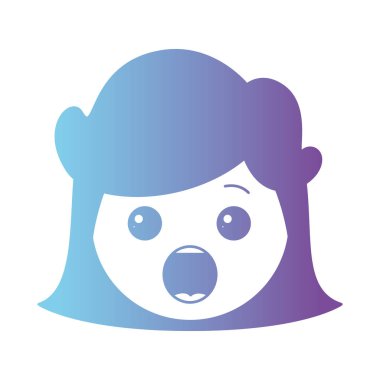 kafa karikatür kadın karakter sürpriz