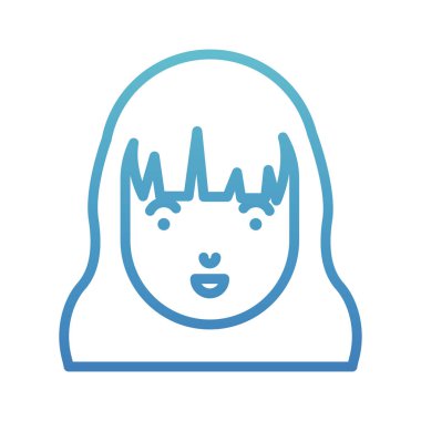 güzel ve genç kadın baş