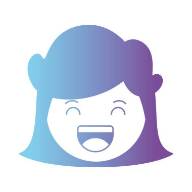 kafa karikatür kadın karakter mutlu