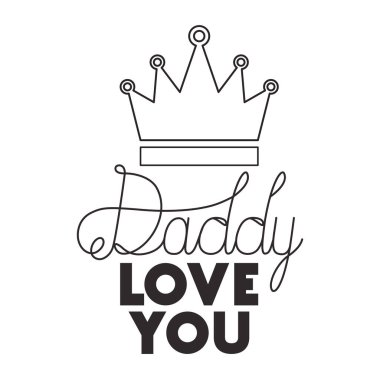 Kral taç ile babalar günü el yapımı yazı