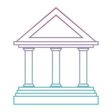 Banka binası simgesi izole edildi