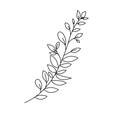 Yaprak ekoloji simgesine sahip dal