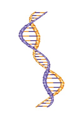 dikey DNA zincir bilim simgesi