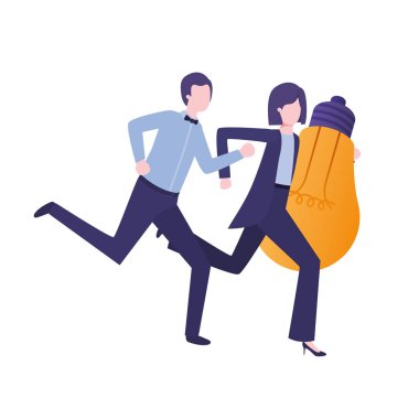 ampul avatar karakter ile iş çift