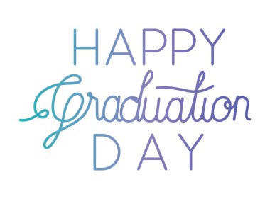 El yapımı yazı ile mezuniyet mesajı