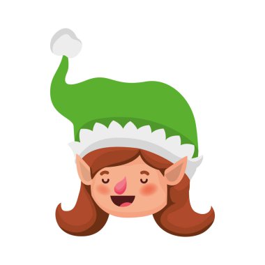 şapka avatar karakter ile Elf kadın kafa