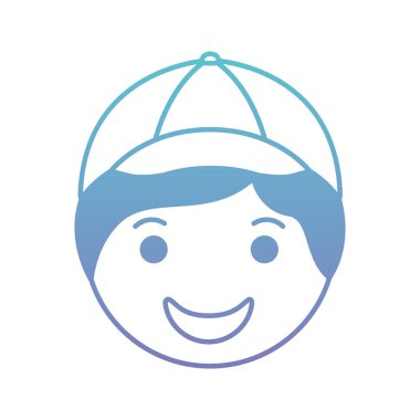 adam kafa karikatür mutlu karakter