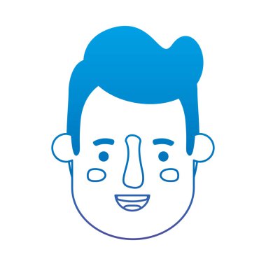 genç adam baş avatar karakter