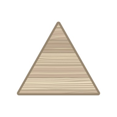 ağaç doku izole üçgen simgesi