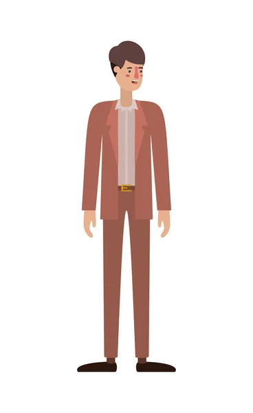 Joven hombre avatar carácter — Vector de stock