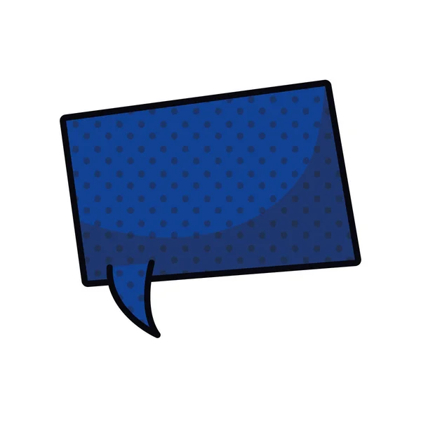 Speech bubble in comic isolated icon — Stock Vector