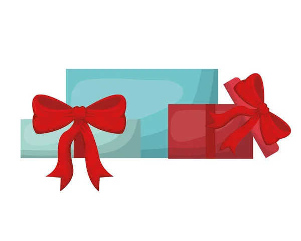 Gift box isolated icon — Stock Vector
