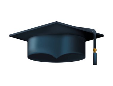şapka mezuniyet izole simgesi