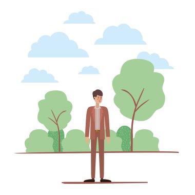 kamp avatar karakter genç adam