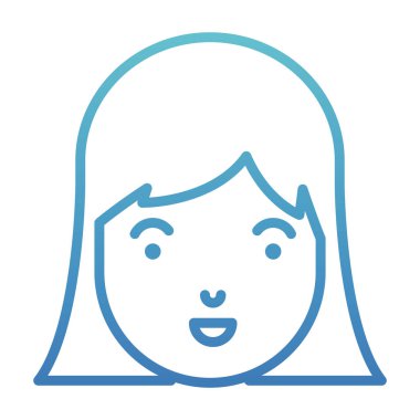 güzel ve genç kadın baş