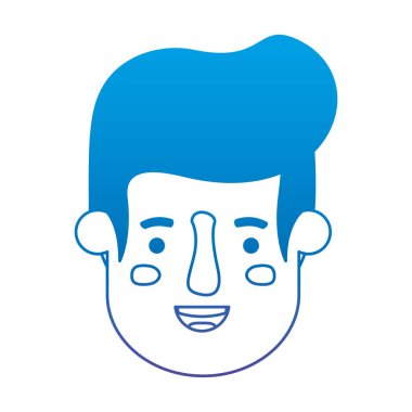 genç adam baş avatar karakter