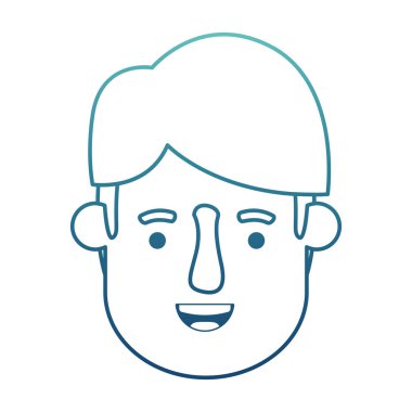 genç adam baş avatar karakter