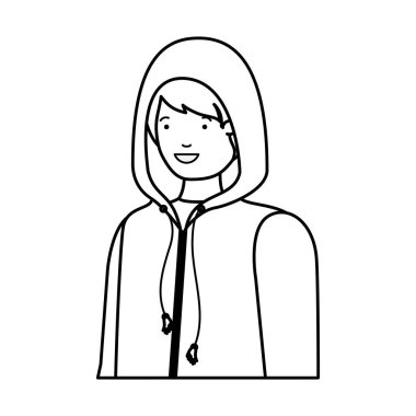 kış giysileri avatar karakter ile genç adam