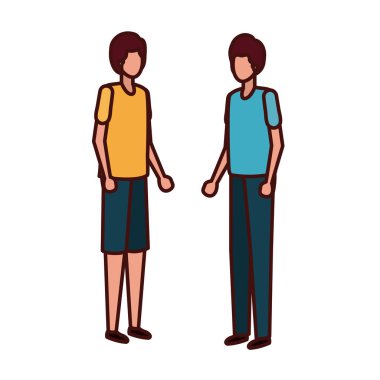 genç erkek avatar karakter ayakta