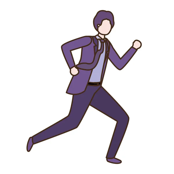 Karakter avatar manusia bisnis - Stok Vektor