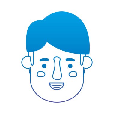 genç adam baş avatar karakter