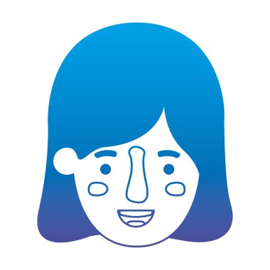 güzel ve genç kadın baş