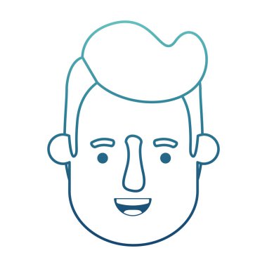 genç adam baş avatar karakter