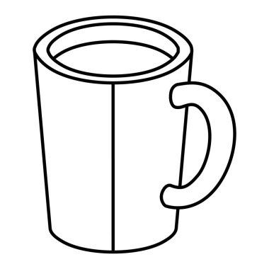 Kahve fincanı izometrik simgesi