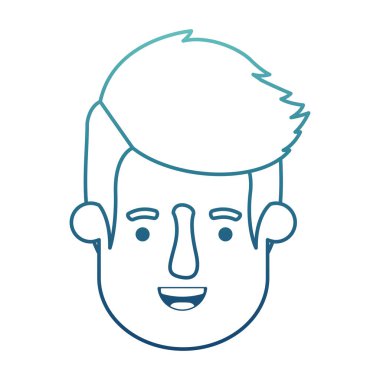 genç adam baş avatar karakter