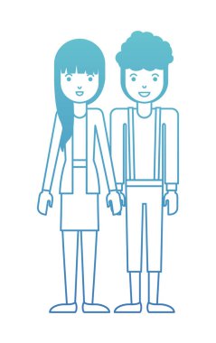 Çift avatar karakter simgeler