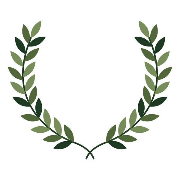 Blätter Kranz Krone Symbol — Stockvektor