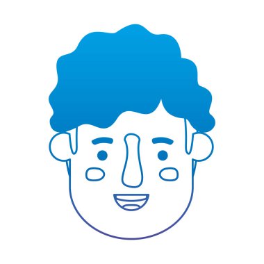 genç adam baş avatar karakter