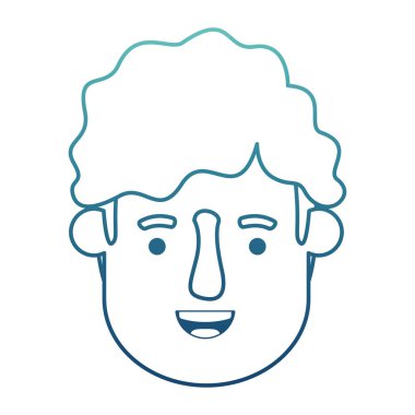 genç adam baş avatar karakter