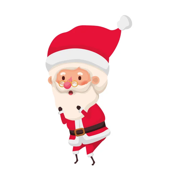 Santa claus moving avatar character — Stock Vector