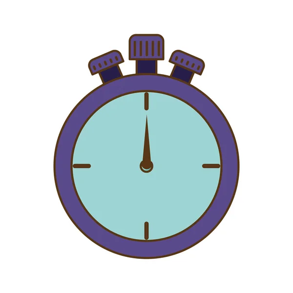 Stopped stopwatch isolated icon — Stock Vector