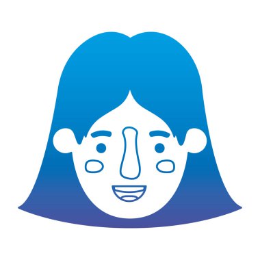 güzel ve genç kadın baş