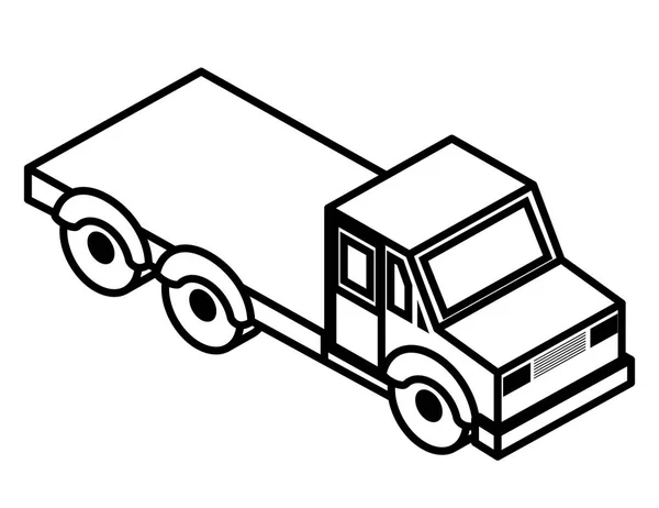 Truck transport delivery icon — Stock Vector